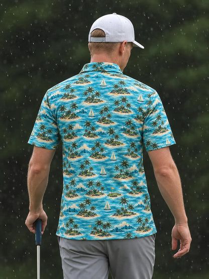 Island Green Golf-Poloshirt