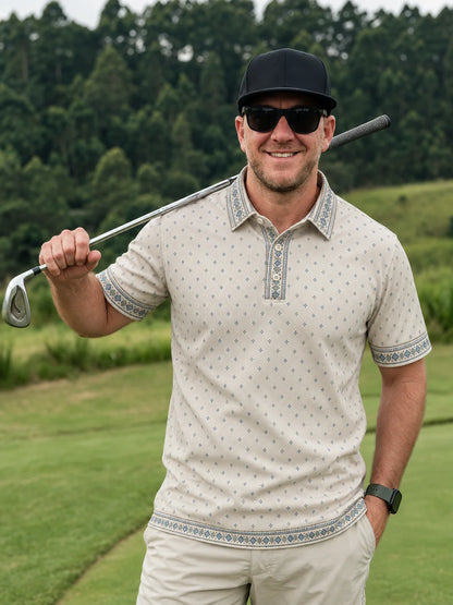 Heritage Tile Performance-Golfpoloshirt