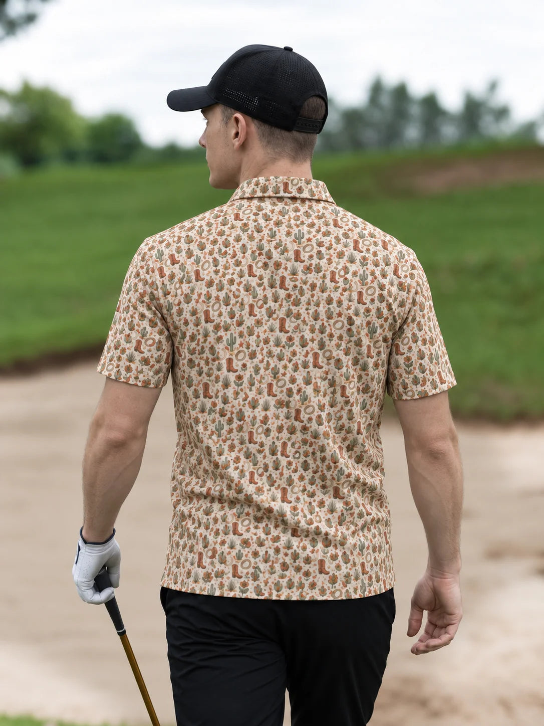 Desert Bloom Western-Poloshirt