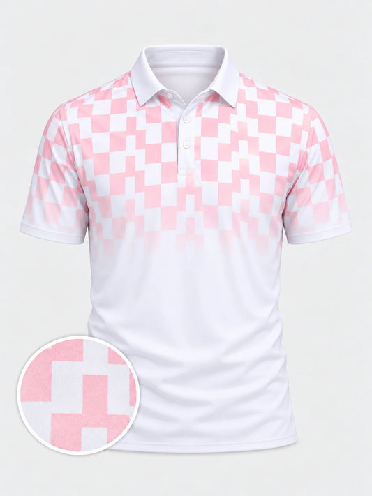 Blush Fairway Fade Performance-Poloshirt