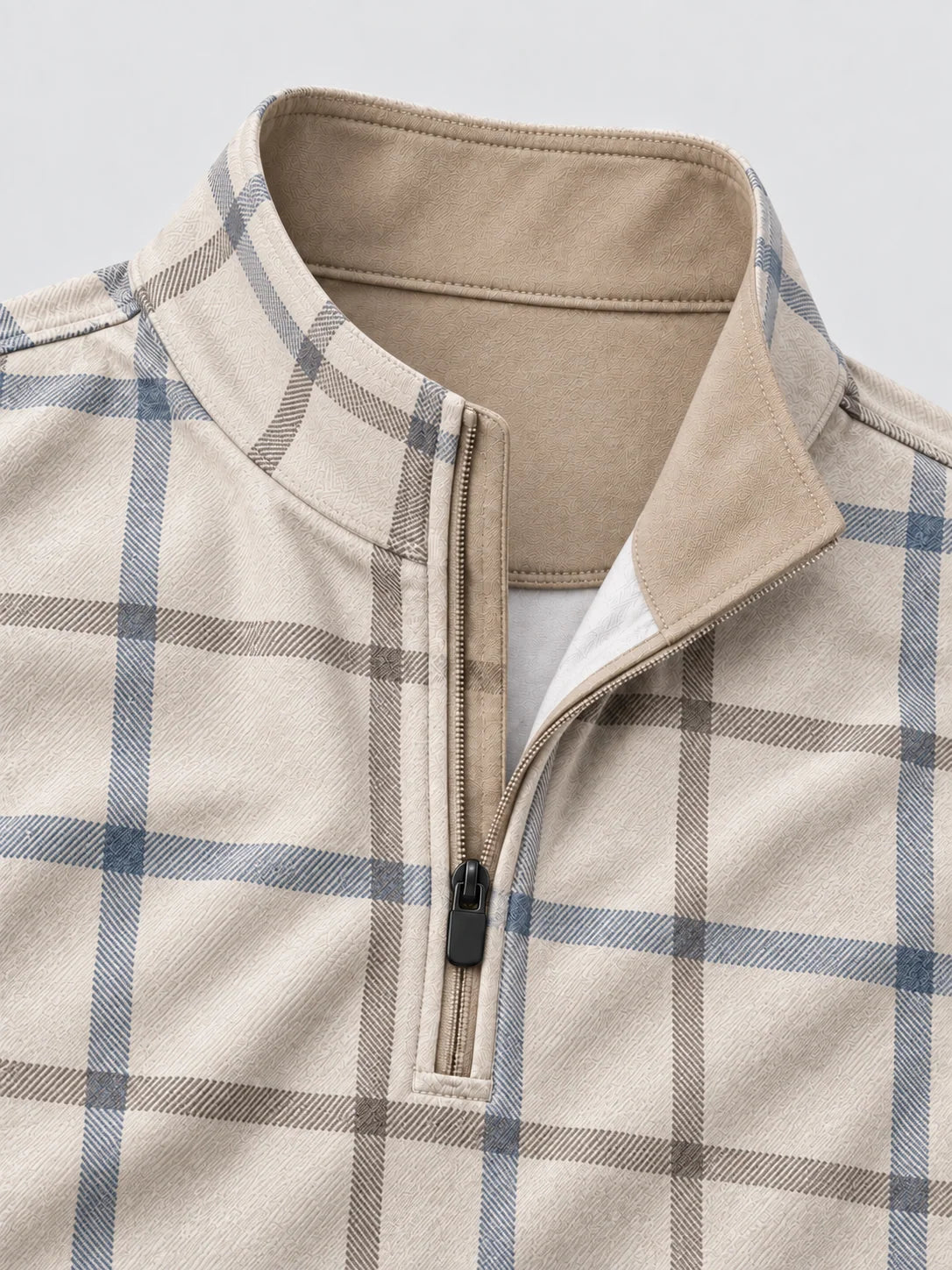 Windsor Check Golf Quarter-Zip-Pullover