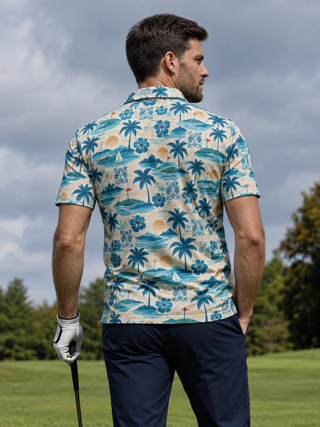 Coastal Escape Golf-Poloshirt