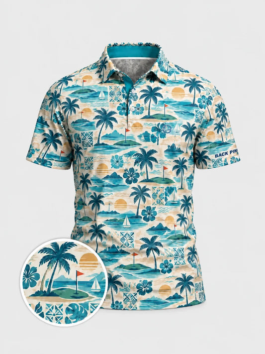 Coastal Escape Golf-Poloshirt
